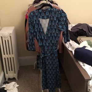 Banana Republic Patterned Wrap Dress